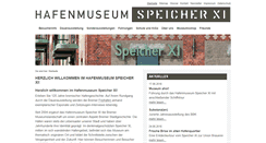 Desktop Screenshot of hafenmuseum-speicherelf.de